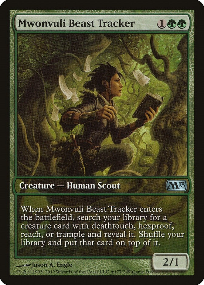 Image for Mwonvuli Beast Tracker (177) [Game Day & Store Championship Promos] - Magic: The Gathering