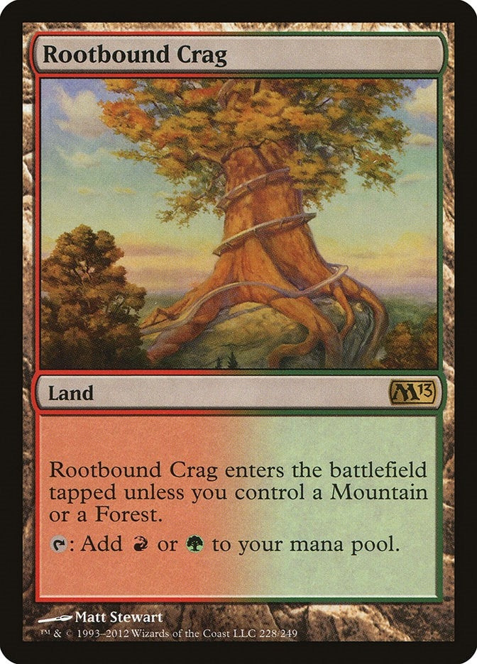 Image for Rootbound Crag (228) [Magic 2013 (M13)] - Magic: The Gathering