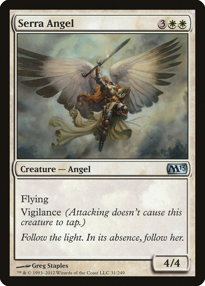 Image for Serra Angel (31) [Magic 2013 (M13)] - Magic: The Gathering