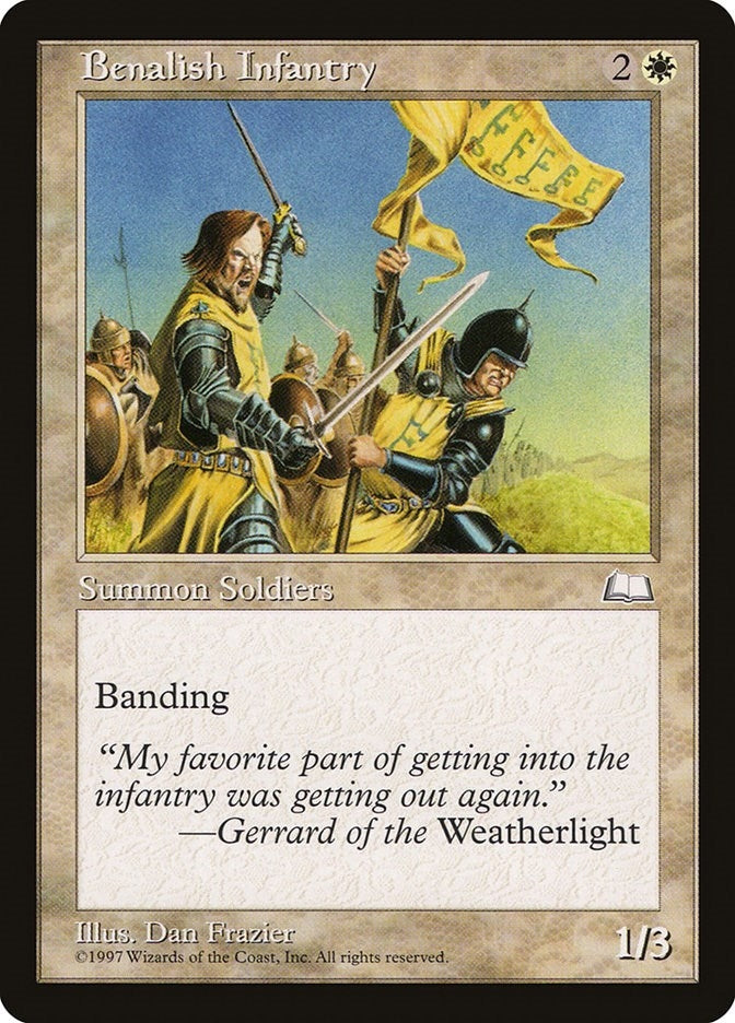 Image for Benalish Infantry [Weatherlight] - Magic: The Gathering