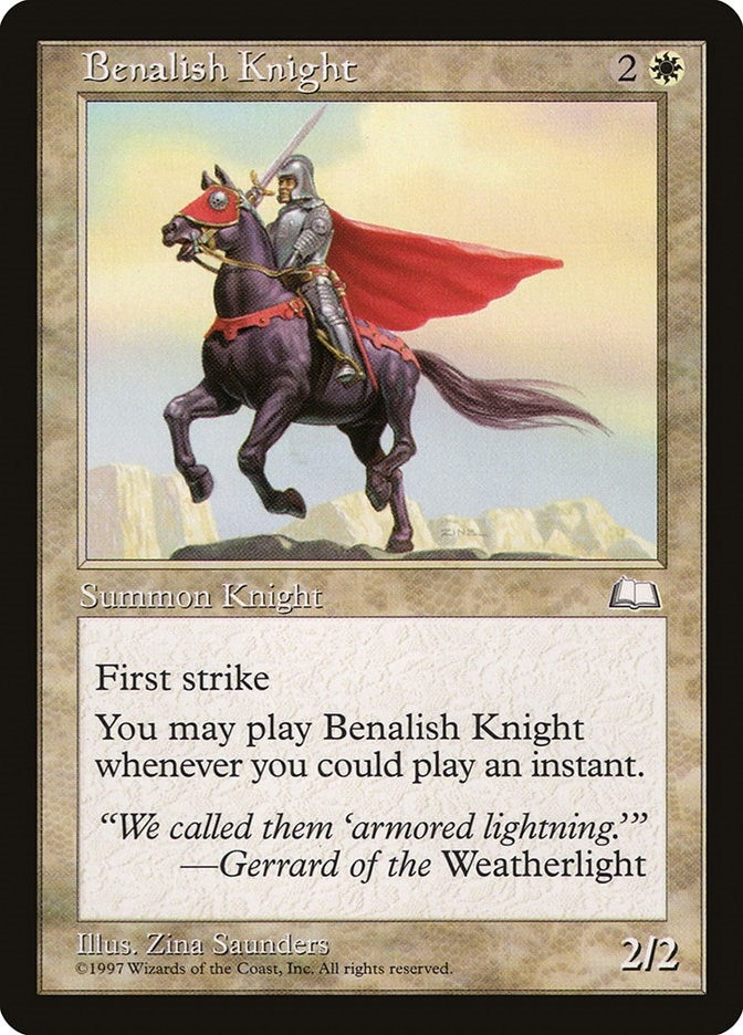 Image for Benalish Knight [Weatherlight] - Magic: The Gathering