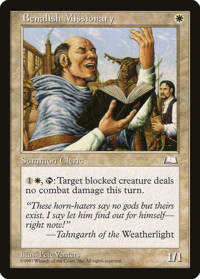 Image for Benalish Missionary [Weatherlight] - Magic: The Gathering