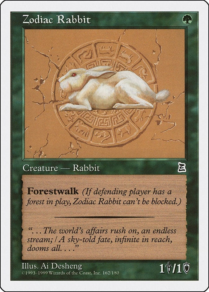Image for Zodiac Rabbit (162) [Portal Three Kingdoms] - Magic: The Gathering