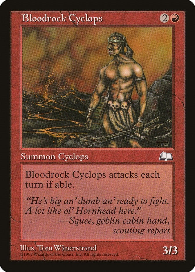Image for Bloodrock Cyclops [Weatherlight] - Magic: The Gathering