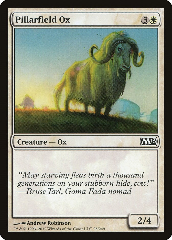 Image for Pillarfield Ox (25) [Magic 2013 (M13)] - Magic: The Gathering