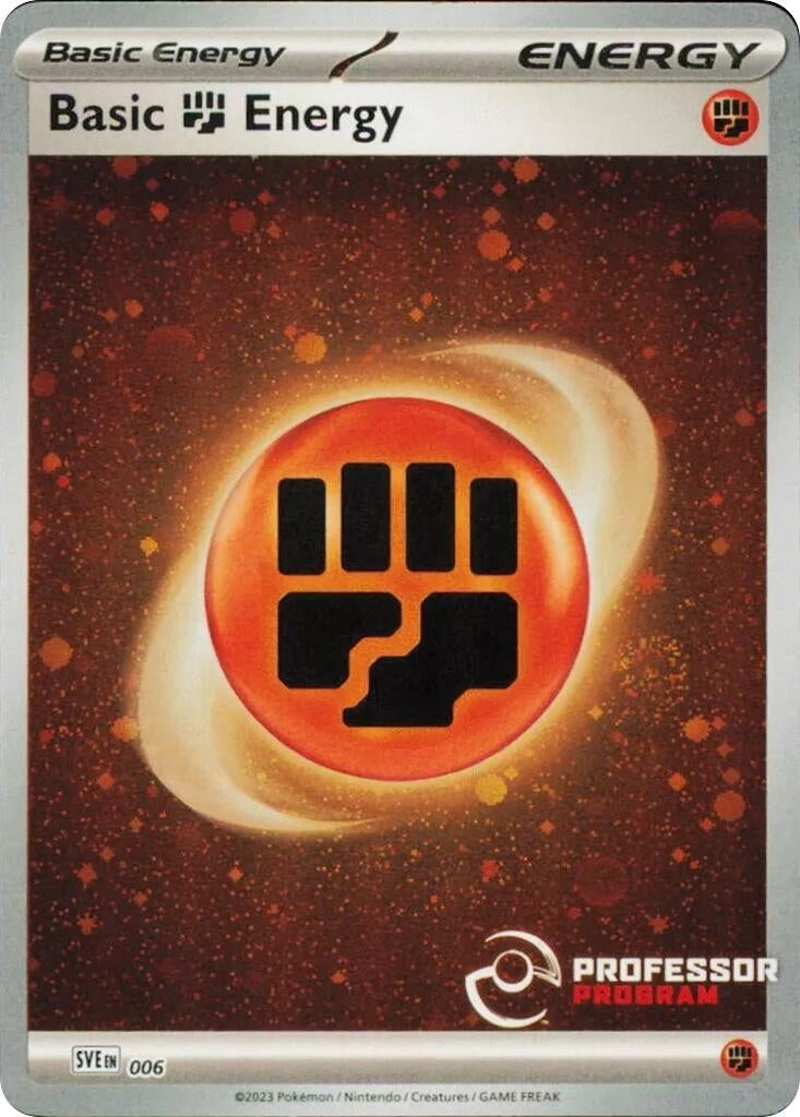 Image for Fighting Energy (2023) (006) [Professor Program Promos] - Pokemon