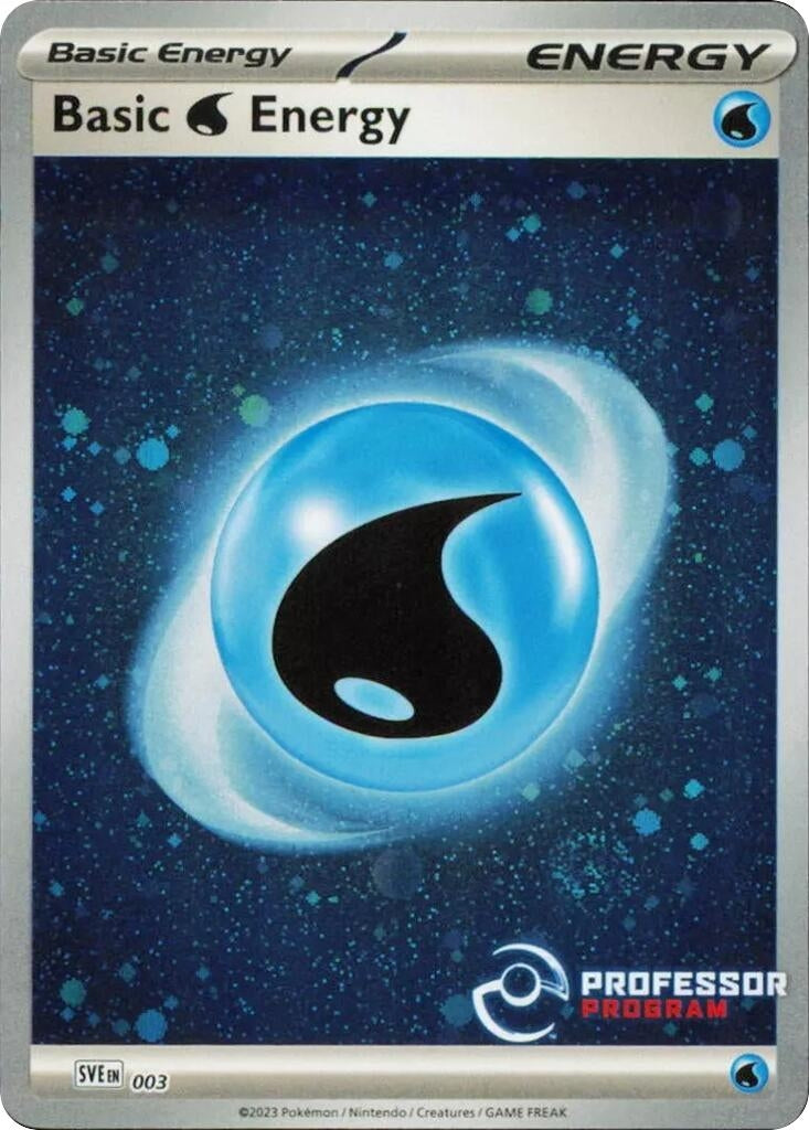 Image for Water Energy (2023) (003) [Professor Program Promos] - Pokemon