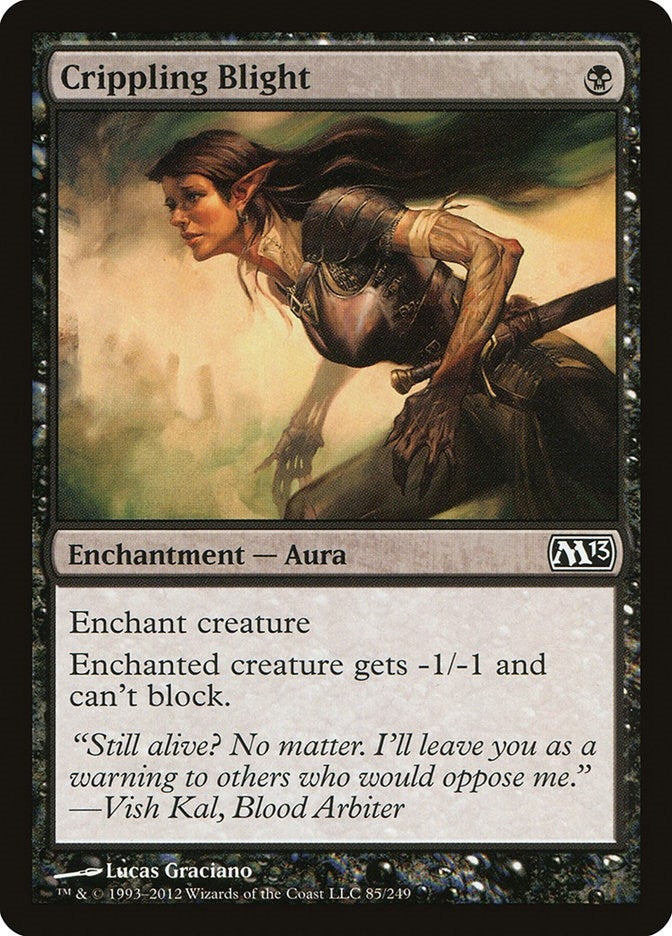 Image for Crippling Blight (85) [Magic 2013 (M13)] - Magic: The Gathering