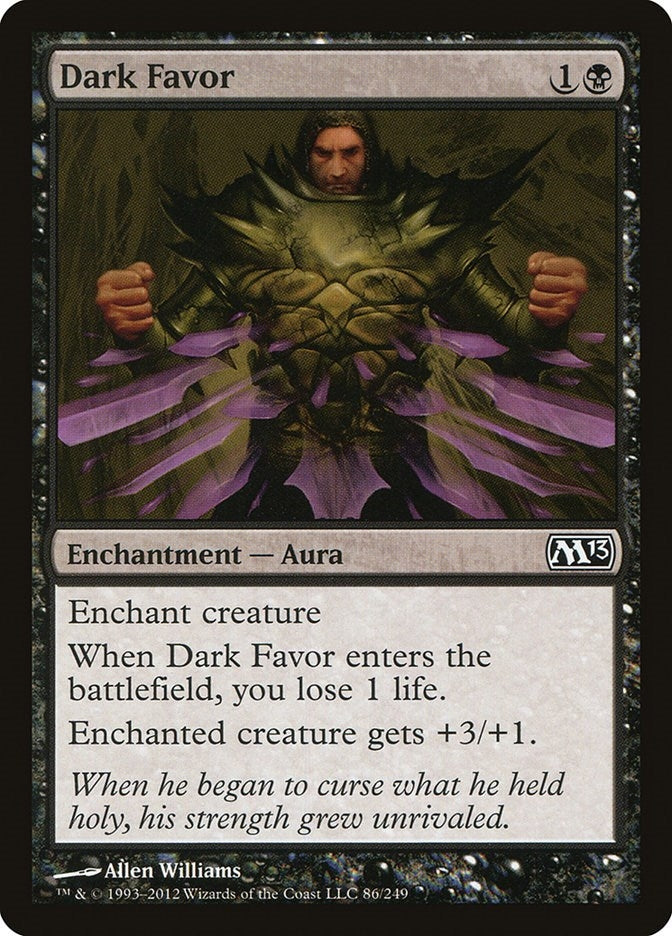 Image for Dark Favor (86) [Magic 2013 (M13)] - Magic: The Gathering