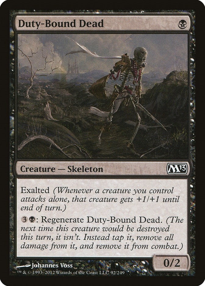 Image for Duty-Bound Dead (92) [Magic 2013 (M13)] - Magic: The Gathering