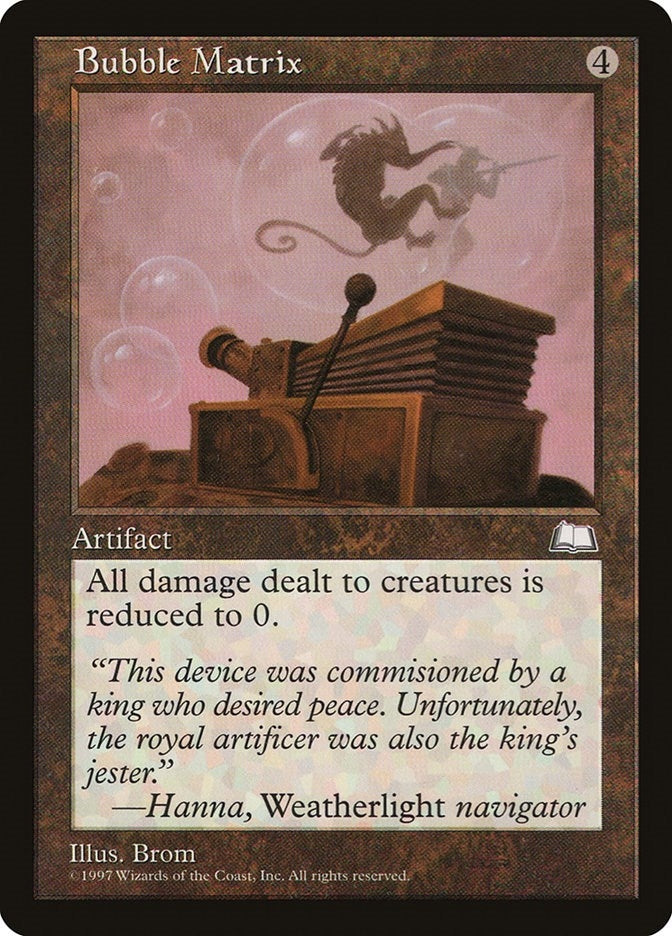 Image for Bubble Matrix [Weatherlight] - Magic: The Gathering