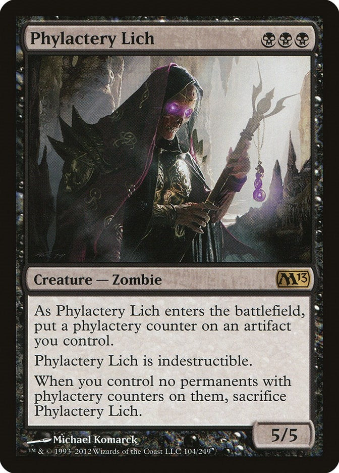 Image for Phylactery Lich (104) [Magic 2013 (M13)] - Magic: The Gathering