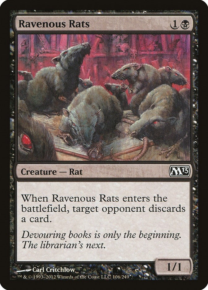 Image for Ravenous Rats (106) [Magic 2013 (M13)] - Magic: The Gathering