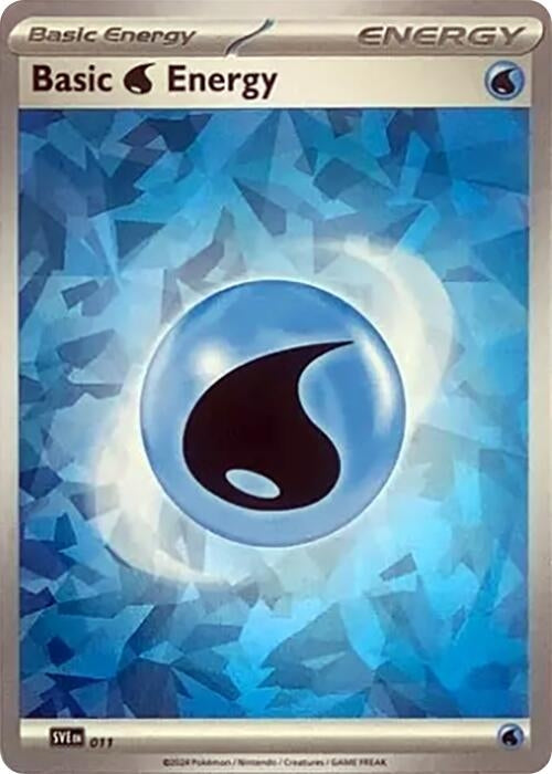 Image for Basic Water Energy (Cracked Ice Holo) (011) [SVE: Scarlet & Violet Energies] - Pokemon