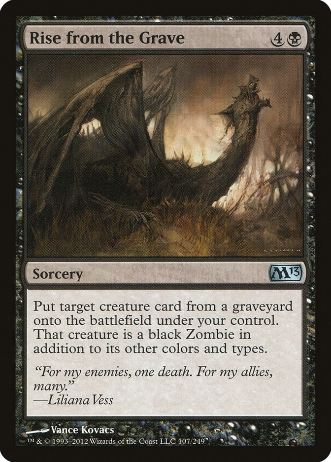 Image for Rise from the Grave (107) [Magic 2013 (M13)] - Magic: The Gathering