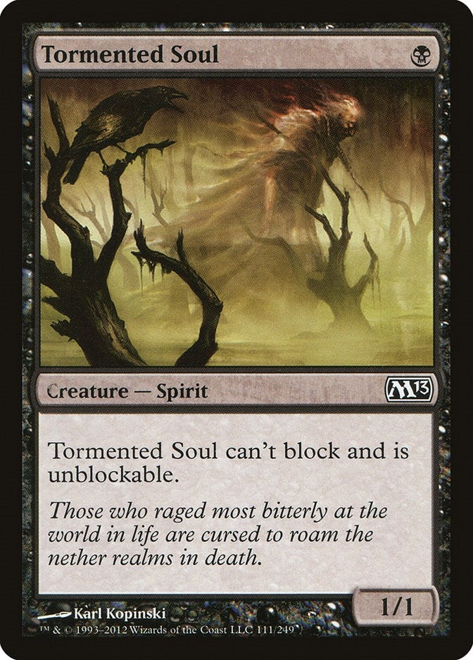 Image for Tormented Soul (111) [Magic 2013 (M13)] - Magic: The Gathering