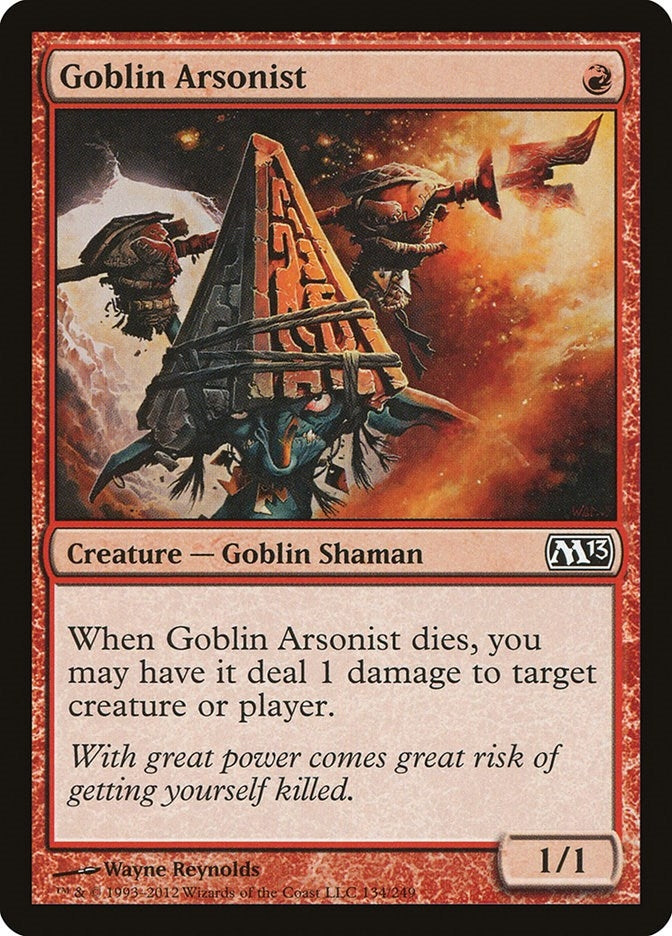 Image for Goblin Arsonist (134) [Magic 2013 (M13)] - Magic: The Gathering