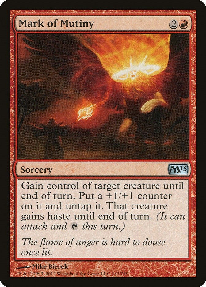 Image for Mark of Mutiny (141) [Magic 2013 (M13)] - Magic: The Gathering