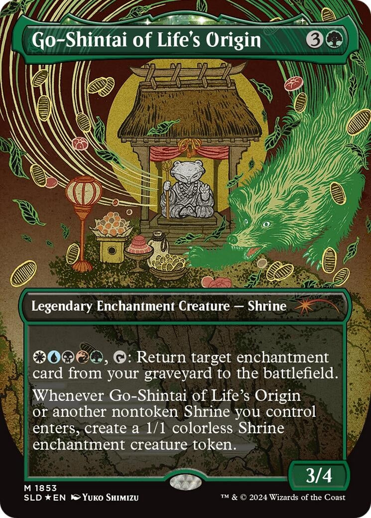 Image for Go-Shintai of Life's Origin (Display Commander) - Thick Stock (1853) [Secret Lair Drop Series] - Magic: The Gathering