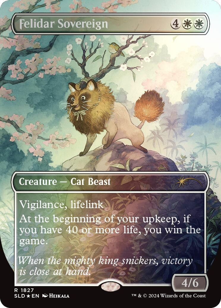 Image for Felidar Sovereign (1827) (Rainbow Foil) (1827) [Secret Lair Drop Series] - Magic: The Gathering