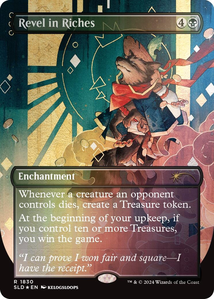 Revel in Riches (Rainbow Foil) (1830) [Secret Lair Drop Series]