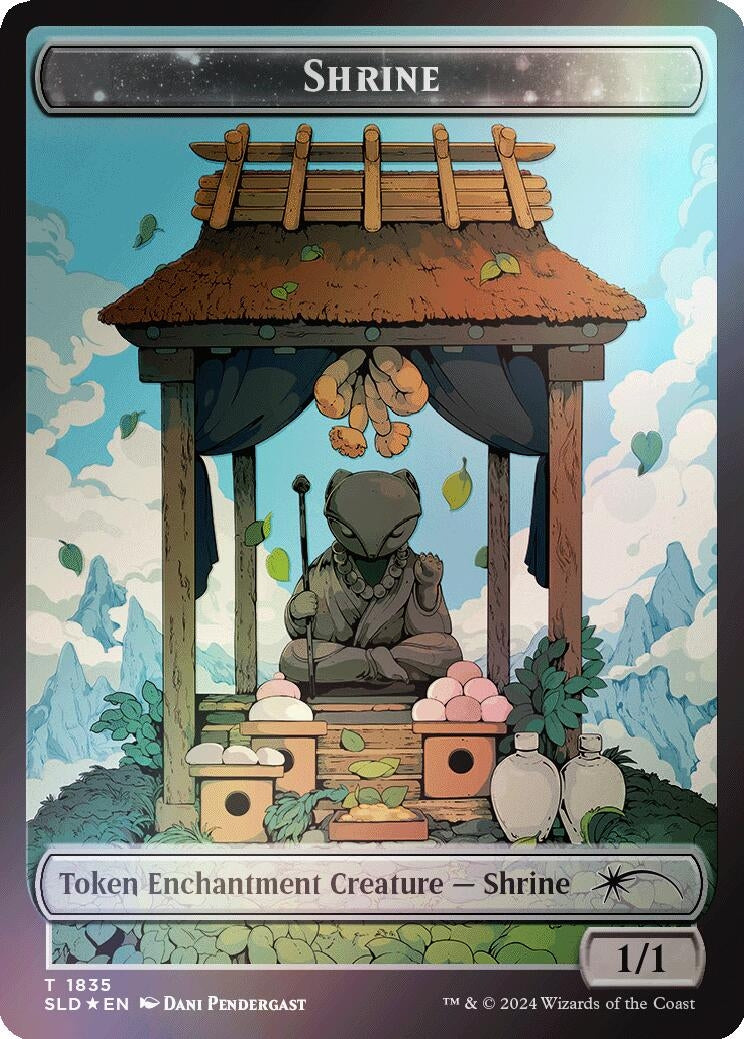 Image for Shrine Token (Rainbow Foil) (1835) [Secret Lair Drop Series] - Magic: The Gathering