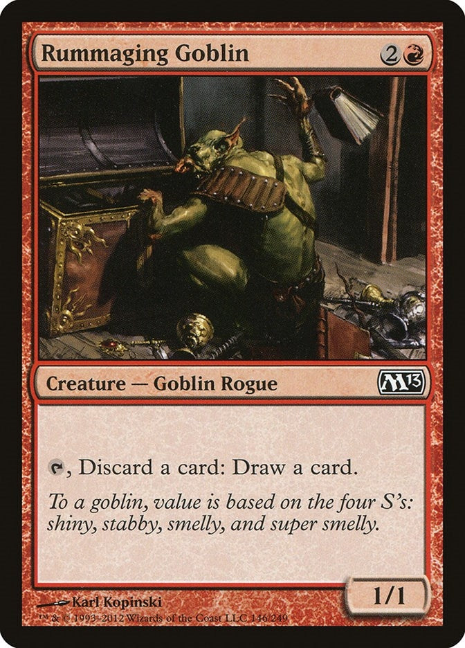 Image for Rummaging Goblin (146) [Magic 2013 (M13)] - Magic: The Gathering