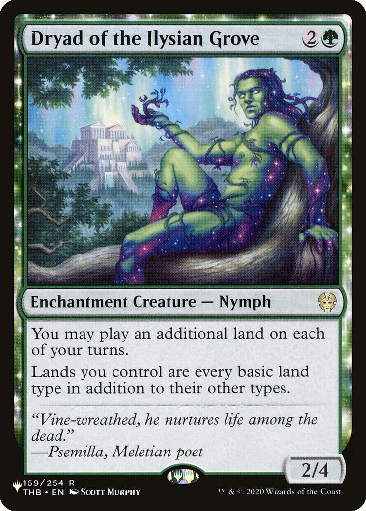 Image for Dryad of the Ilysian Grove (169/254) [The List Reprints] - Magic: The Gathering