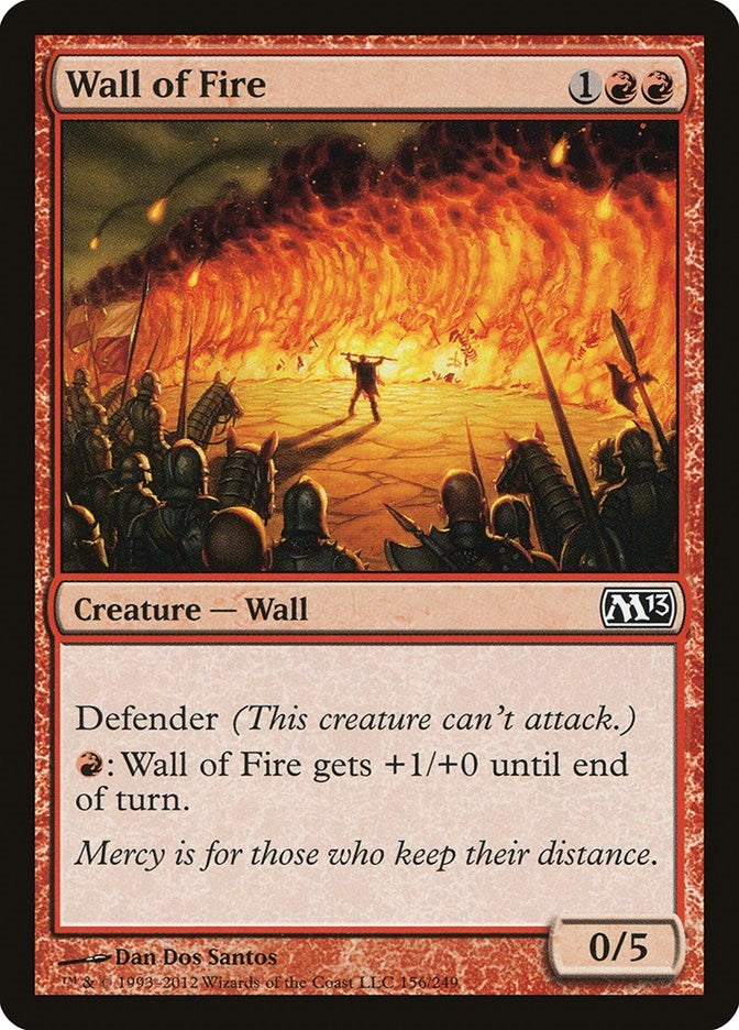 Image for Wall of Fire (156) [Magic 2013 (M13)] - Magic: The Gathering