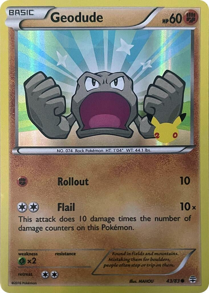 Image for Geodude (Stamped) (043/083) [Generations] - Pokemon