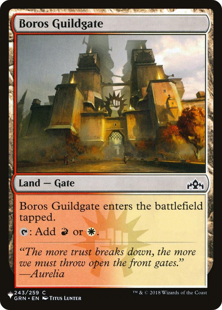 Image for Boros Guildgate (243/259) [The List Reprints] - Magic: The Gathering