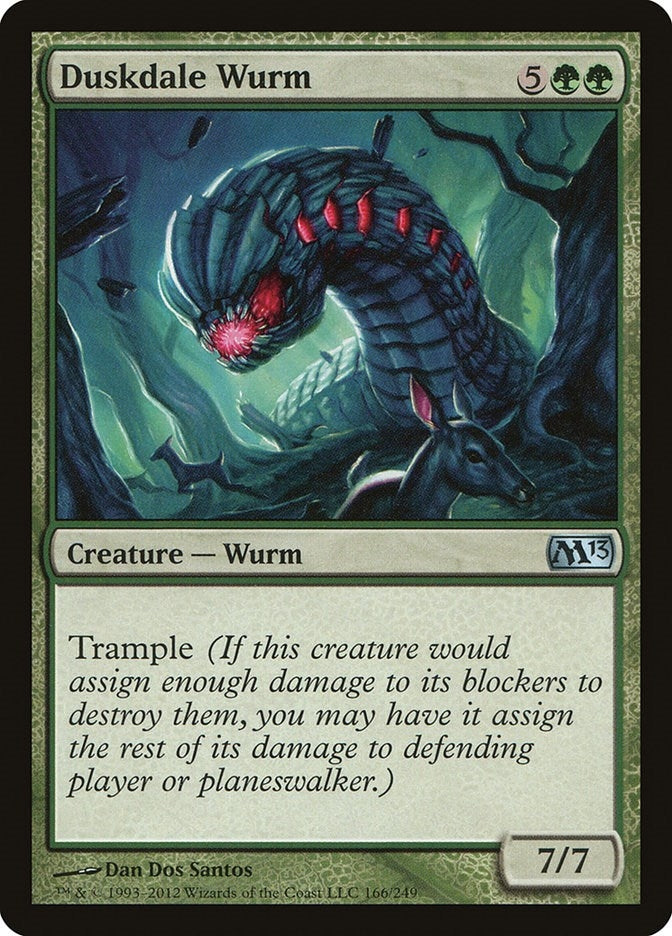 Image for Duskdale Wurm (166) [Magic 2013 (M13)] - Magic: The Gathering