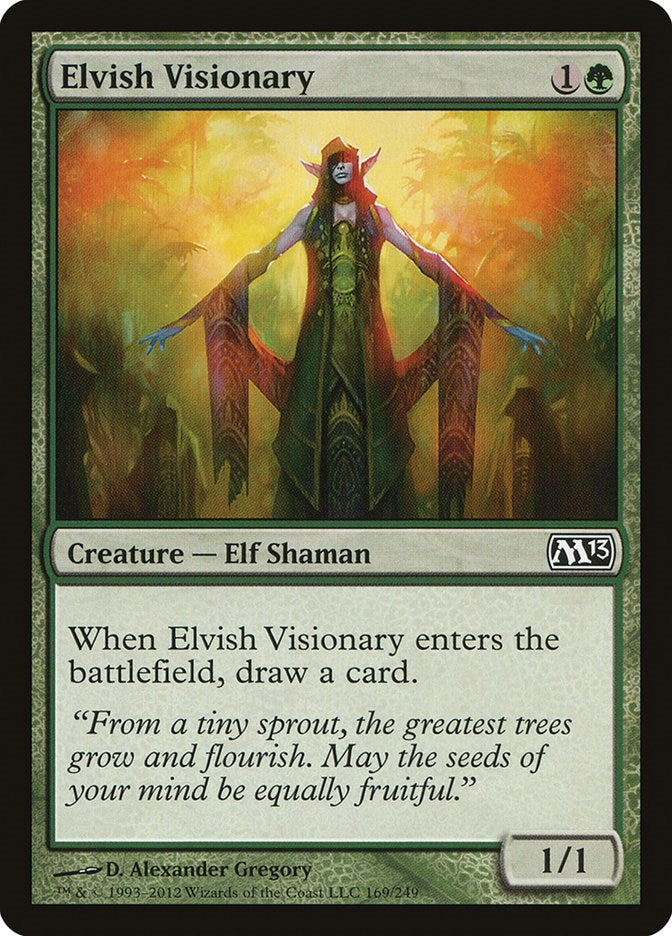 Image for Elvish Visionary (169) [Magic 2013 (M13)] - Magic: The Gathering