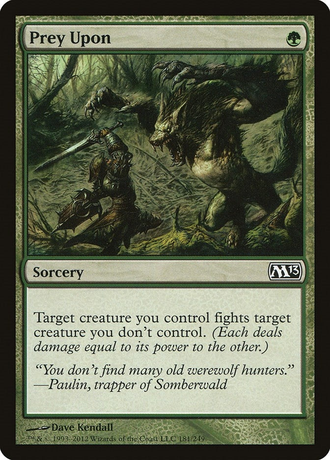 Image for Prey Upon (181) [Magic 2013 (M13)] - Magic: The Gathering