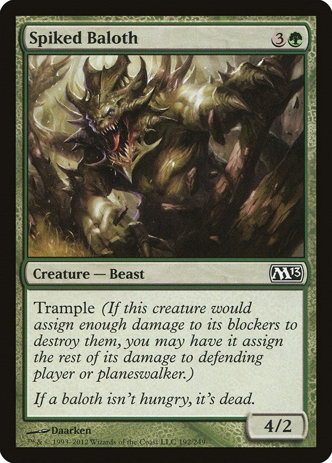 Image for Spiked Baloth (192) [Magic 2013 (M13)] - Magic: The Gathering