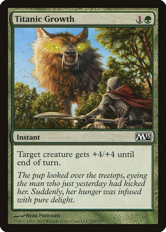 Image for Titanic Growth (195) [Magic 2013 (M13)] - Magic: The Gathering