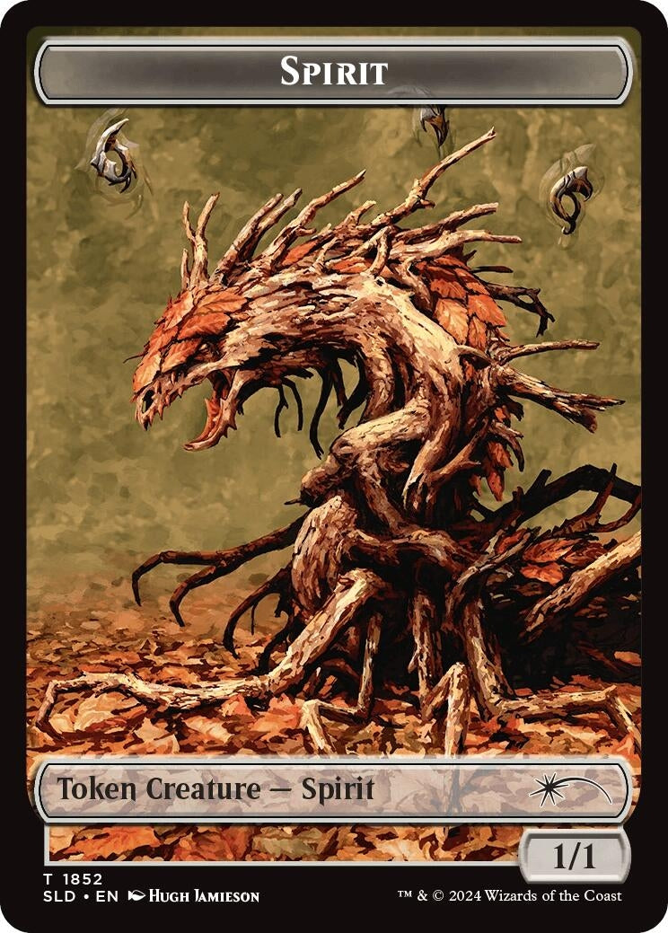 Image for Spirit (SLD) // Shapeshifter (KHM) Double-sided Token (1852 // 8) [Secret Lair Drop Series] - Magic: The Gathering