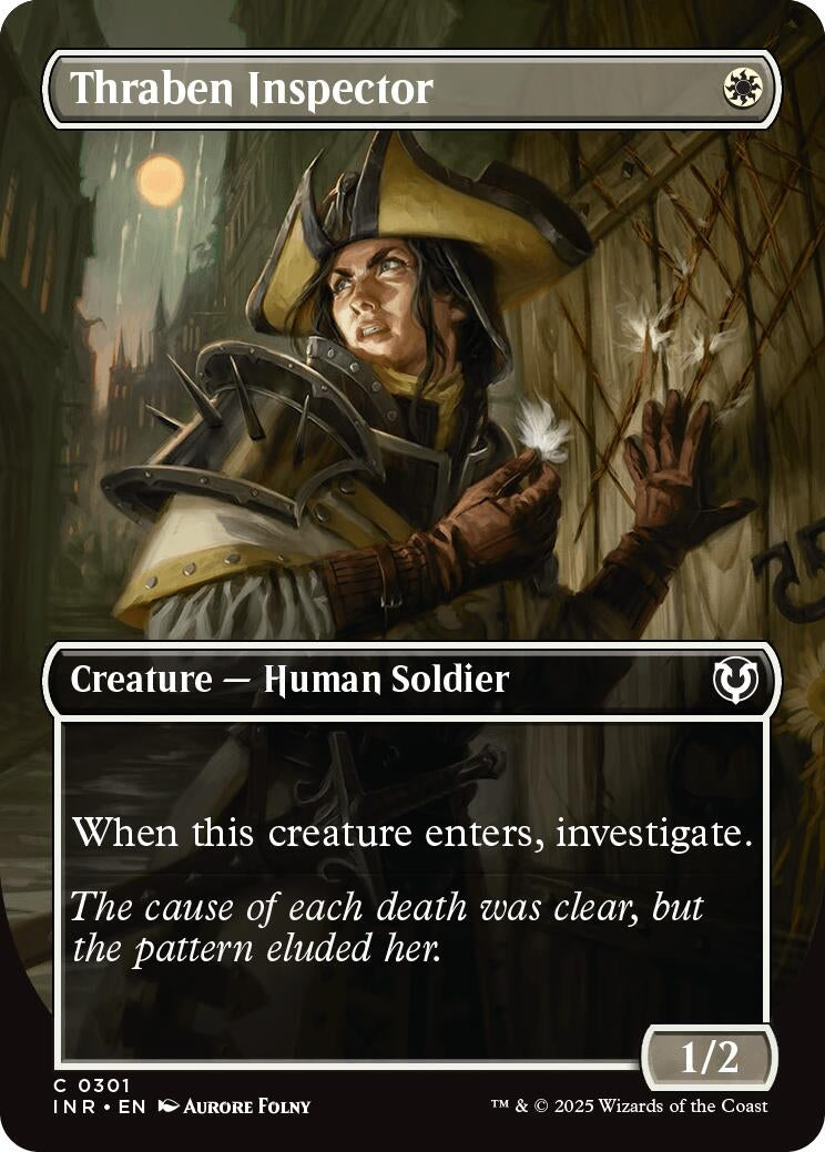 Image for Thraben Inspector (Borderless) (301) [Innistrad Remastered] - Magic: The Gathering