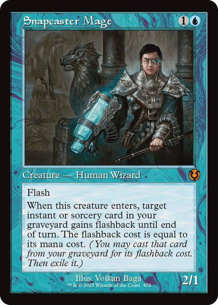 Image for Snapcaster Mage (Retro Frame) (478) [Innistrad Remastered] - Magic: The Gathering