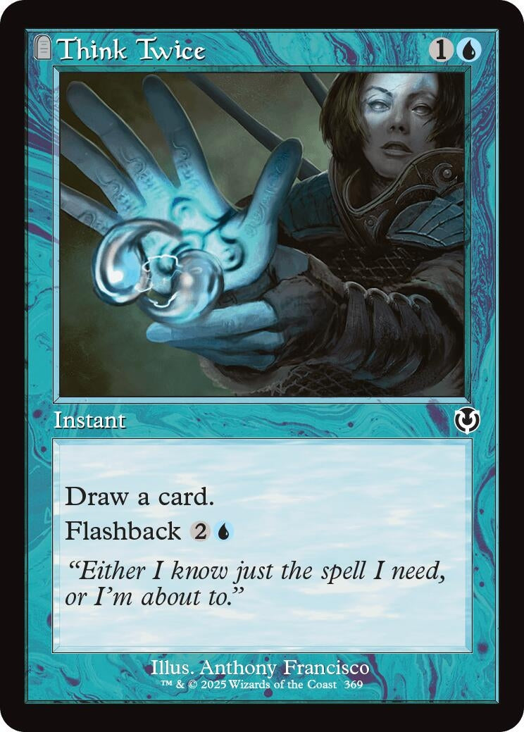 Image for Think Twice (Retro Frame) (369) [Innistrad Remastered] - Magic: The Gathering