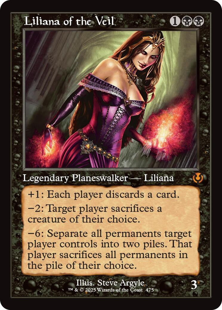 Image for Liliana of the Veil (Retro Frame) (475) [Innistrad Remastered] - Magic: The Gathering