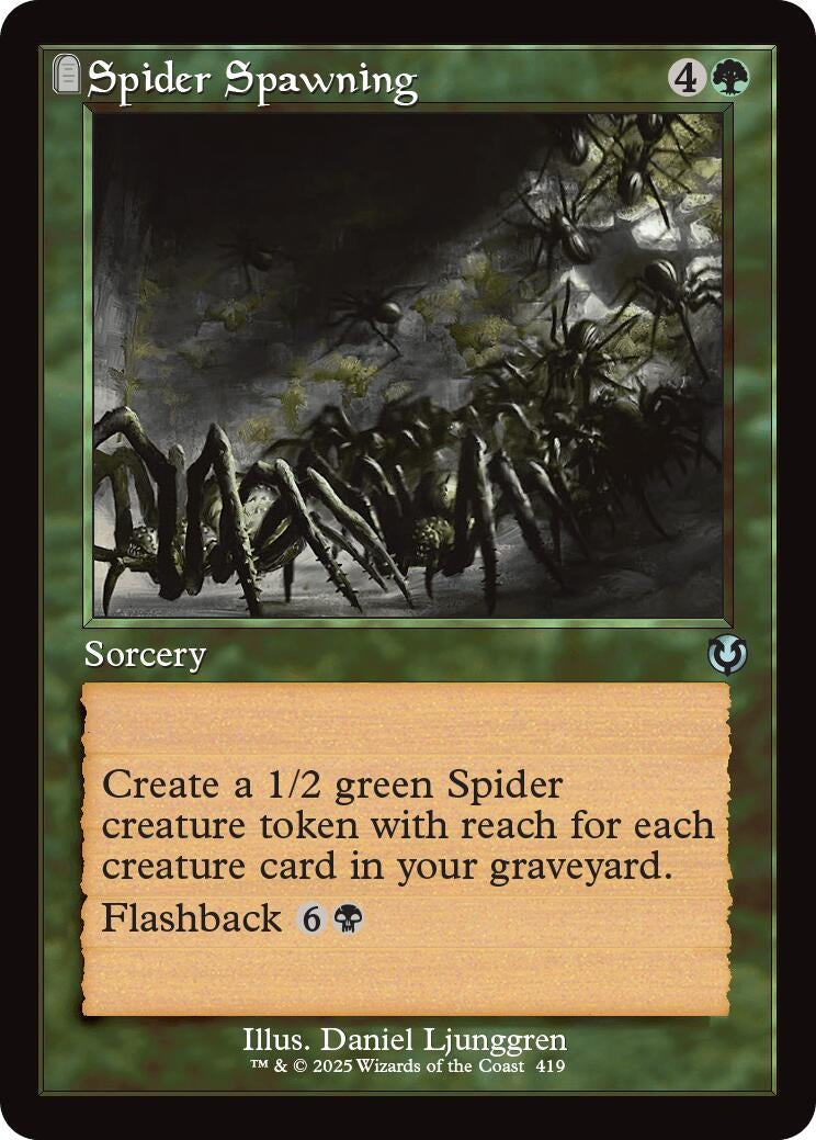Image for Spider Spawning (Retro Frame) (419) [Innistrad Remastered] - Magic: The Gathering