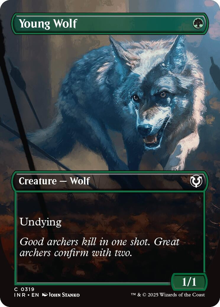 Image for Young Wolf (Borderless) (319) [Innistrad Remastered] - Magic: The Gathering