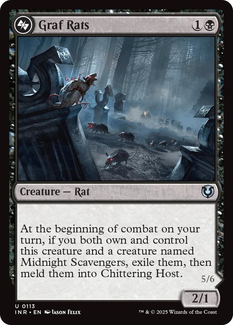 Image for Graf Rats (113) [Innistrad Remastered] - Magic: The Gathering