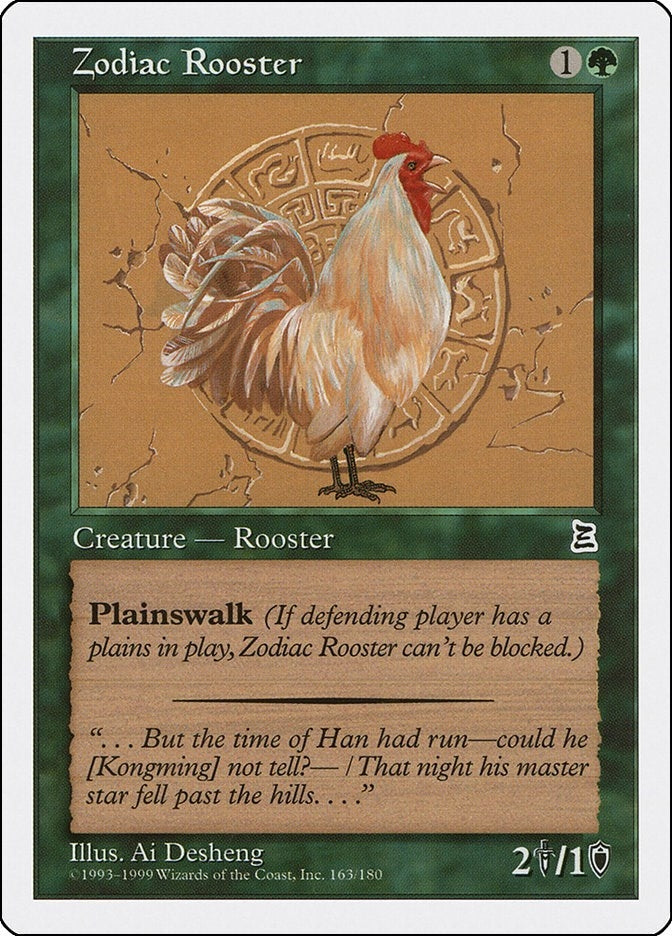 Image for Zodiac Rooster (163) [Portal Three Kingdoms] - Magic: The Gathering