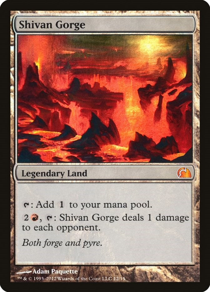 Image for Shivan Gorge (12) [From the Vault: Realms] - Magic: The Gathering