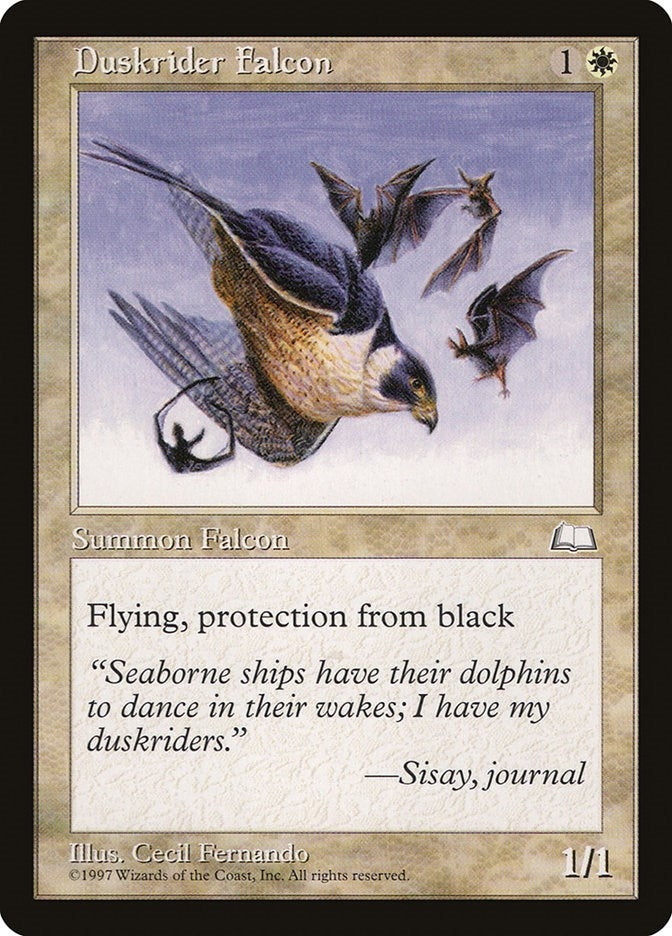 Image for Duskrider Falcon [Weatherlight] - Magic: The Gathering