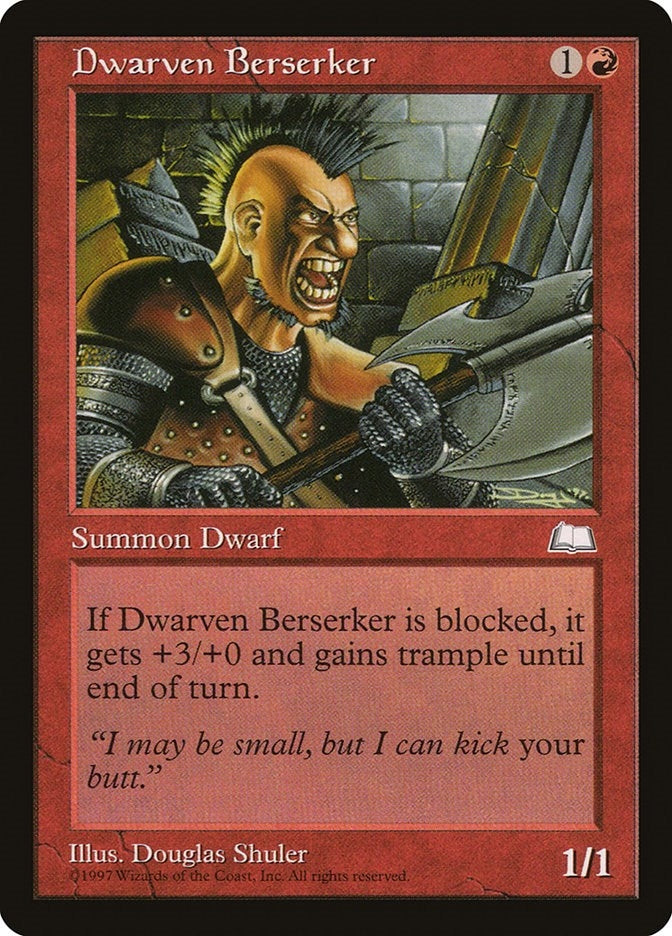 Image for Dwarven Berserker [Weatherlight] - Magic: The Gathering