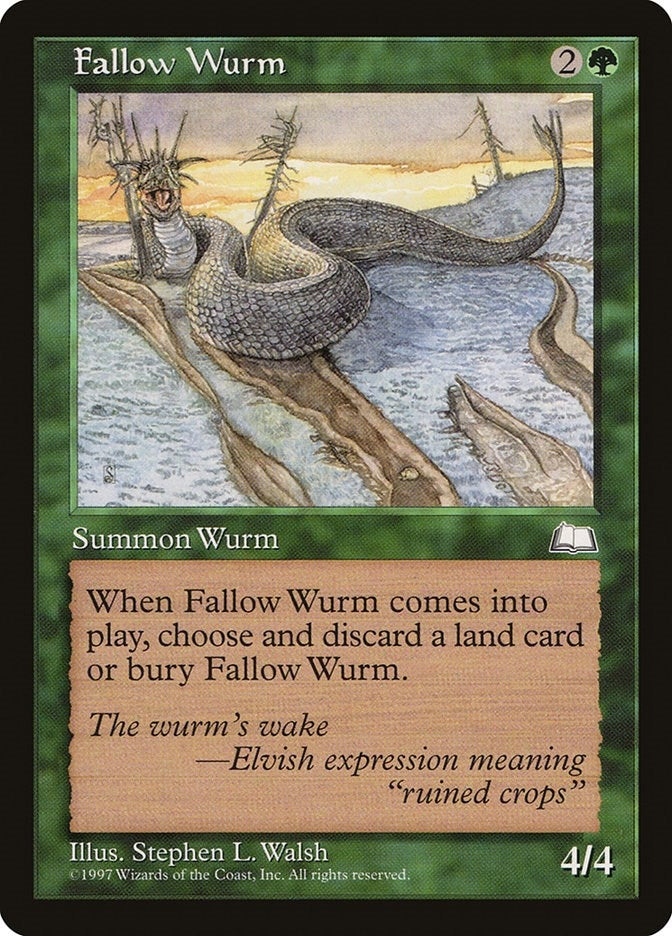 Image for Fallow Wurm [Weatherlight] - Magic: The Gathering