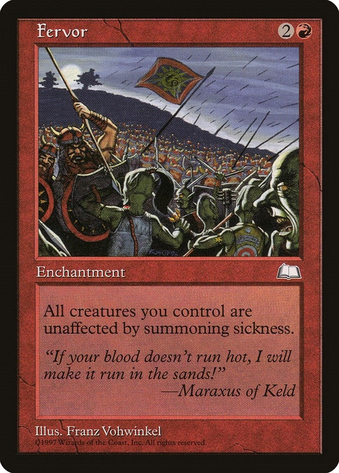 Image for Fervor [Weatherlight] - Magic: The Gathering